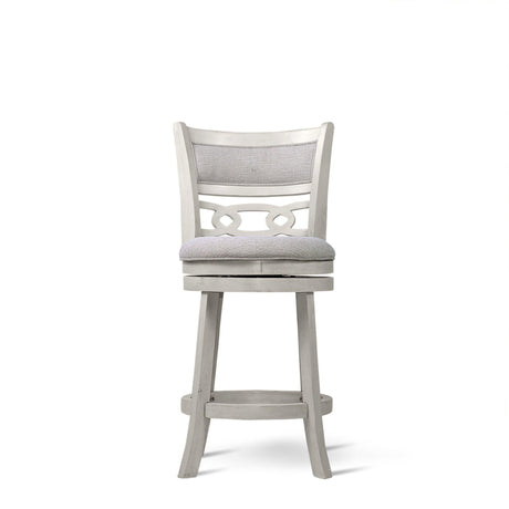 Savor White Swivel Counter Chair, Set of 2 by Homelegance at Eve Furniture