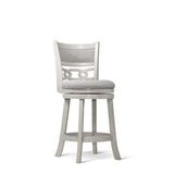 Savor White Swivel Counter Chair, Set of 2 by Homelegance at Eve Furniture