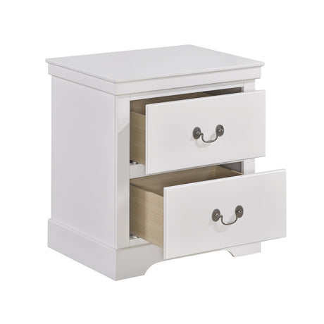 Seabright White Nightstand by Homelegance at Eve Furniture