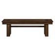 Sedley Walnut Dining Bench by Homelegance at Eve Furniture