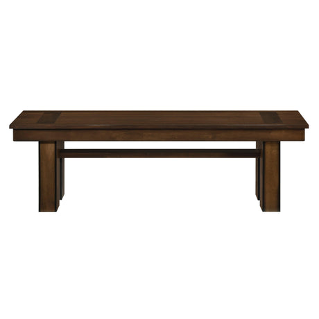 Sedley Walnut Dining Bench by Homelegance at Eve Furniture