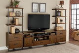 Sedley Walnut/Rustic Black TV Stand by Homelegance at Eve Furniture