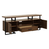 Sedley Walnut/Rustic Black TV Stand by Homelegance at Eve Furniture