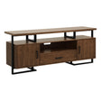 Sedley Walnut/Rustic Black TV Stand by Homelegance at Eve Furniture
