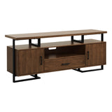 Sedley Walnut/Rustic Black TV Stand by Homelegance at Eve Furniture