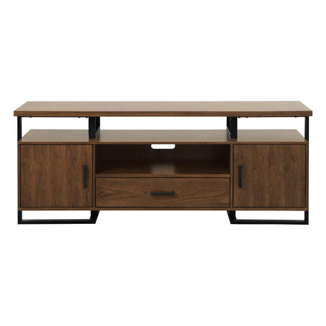 Sedley Walnut/Rustic Black TV Stand by Homelegance at Eve Furniture