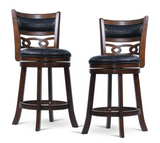 Savor Brown Swivel Counter Chair, Set of 2