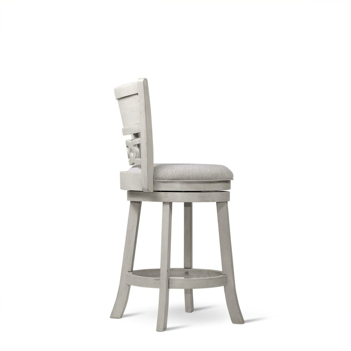 Savor White Swivel Counter Chair, Set of 2