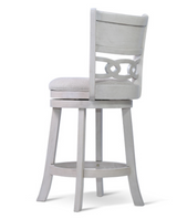 Savor White Swivel Counter Chair, Set of 2