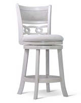 Savor White Swivel Counter Chair, Set of 2