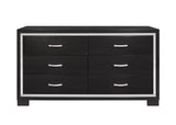 Bellante Melamine Black Dresser