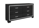 Bellante Melamine Black Dresser