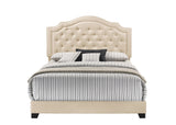 Truva Beige Upholstered King Bed