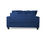Cyndia Blue Velvet Sofa