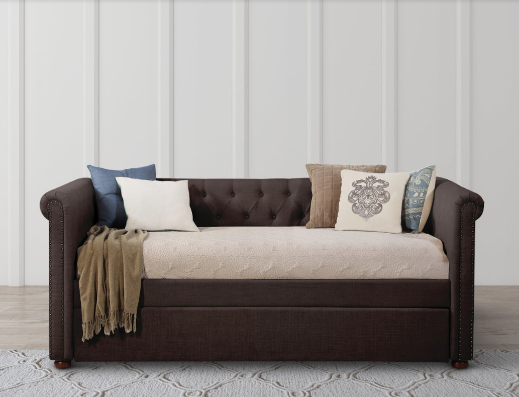 Nolan Dark Gray Daybed With Trundle