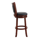 Shapel Dark Cherry Swivel Pub Height Chair by Homelegance at Eve Furniture