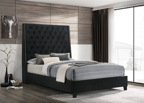 Sleepy Black 6FT King Panel Bed by Happy Homes at Eve Furniture
