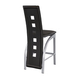 Sona Black/Silver Counter Chair, Set of 2 by Homelegance at Eve Furniture
