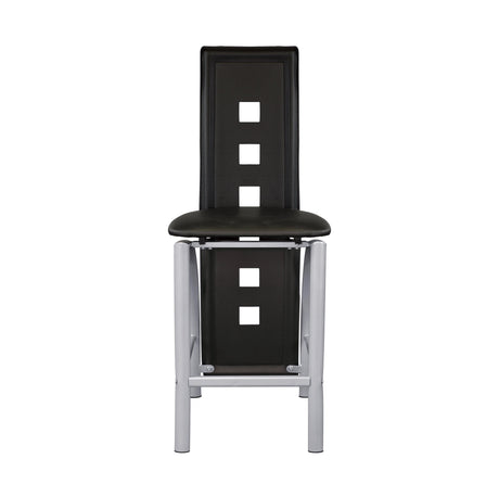 Sona Black/Silver Counter Chair, Set of 2 by Homelegance at Eve Furniture
