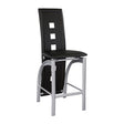 Sona Black/Silver Counter Chair, Set of 2 by Homelegance at Eve Furniture