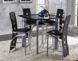 Sona Black/Silver Counter Height Set by Homelegance at Eve Furniture
