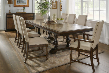 Stonington Brown Extendable Dining Set by Homelegance at Eve Furniture