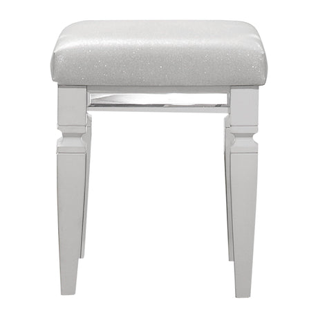 Tamsin White Vanity Stool by Homelegance at Eve Furniture