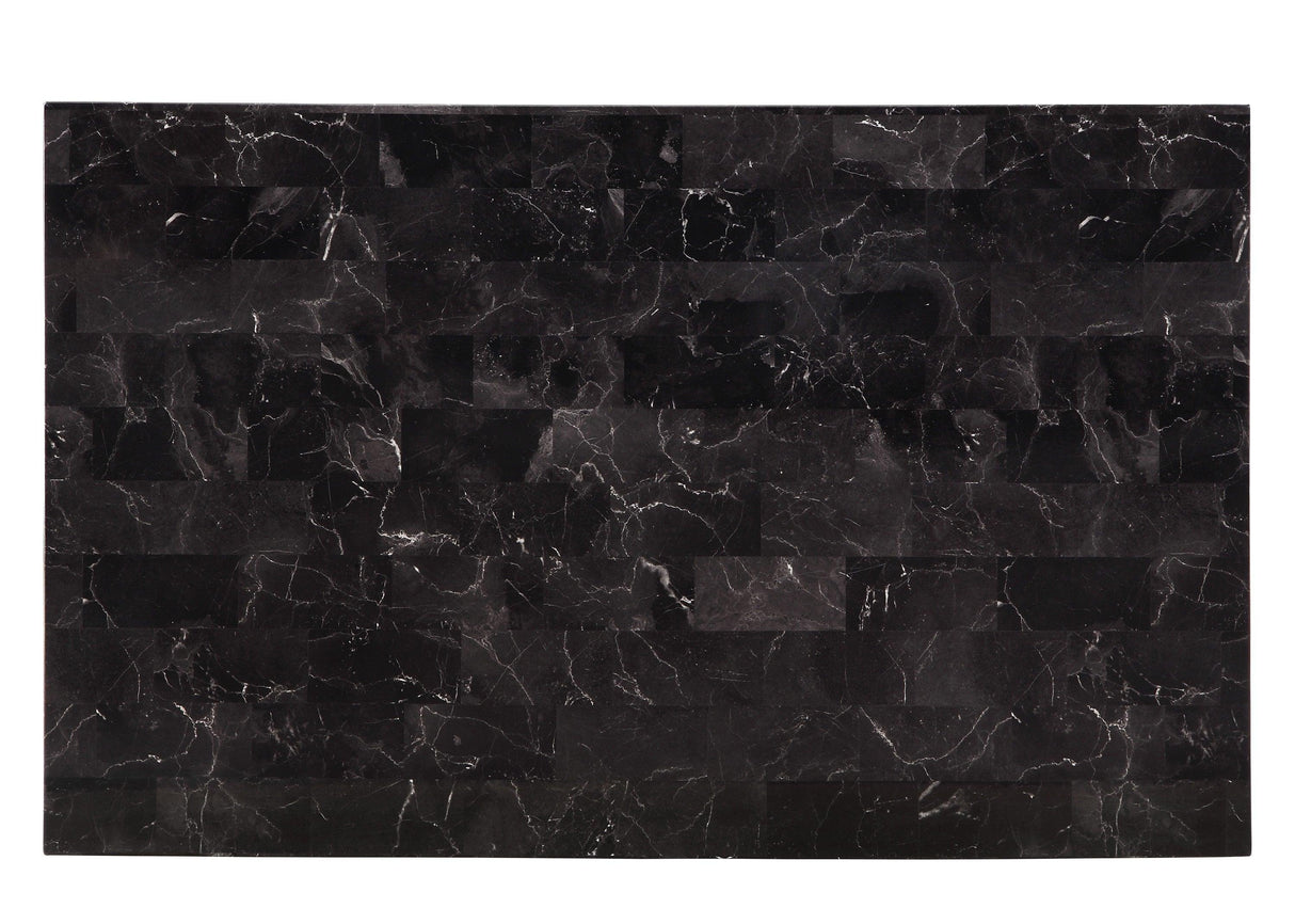 Tempe Black Marble-Top Dining Table by Homelegance at Eve Furniture
