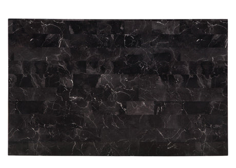 Tempe Black Marble-Top Dining Table by Homelegance at Eve Furniture