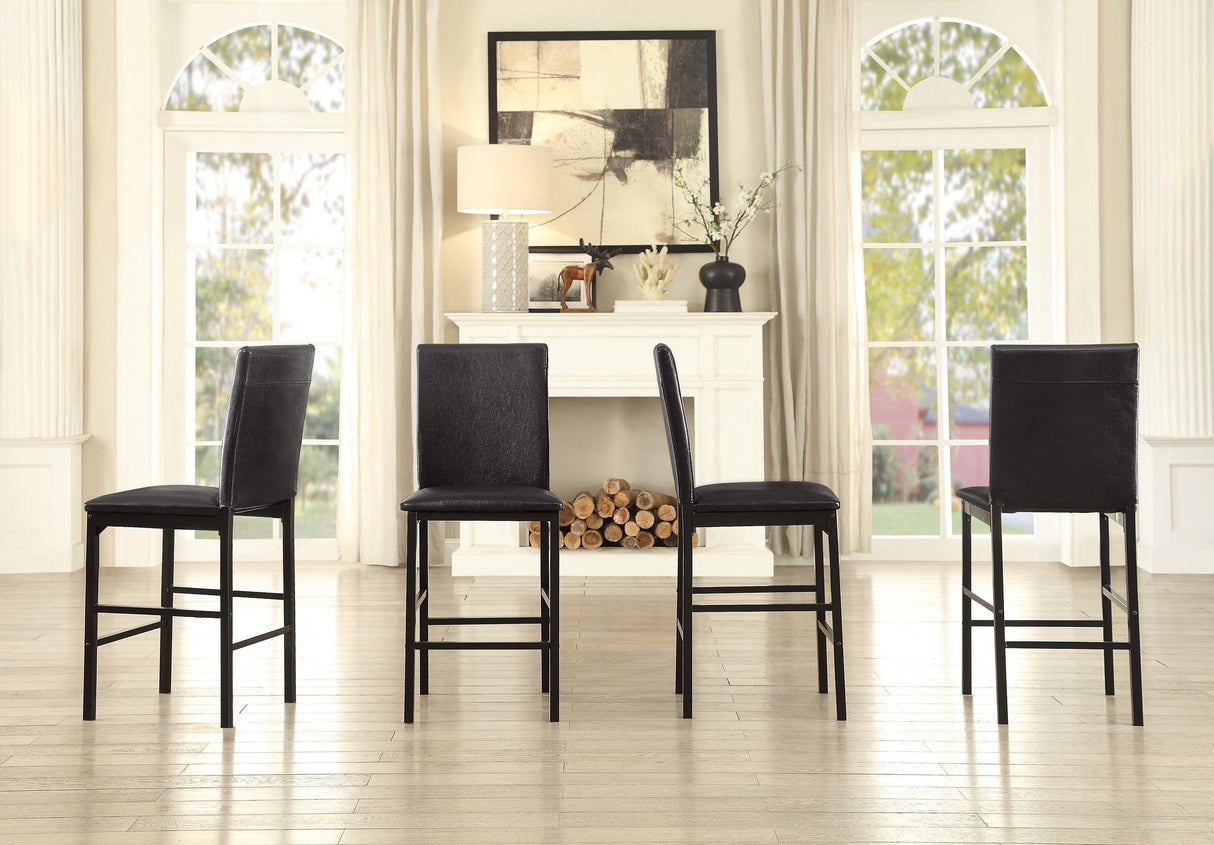 Tempe Brown/Black Counter Chair, Set of 4 by Homelegance at Eve Furniture