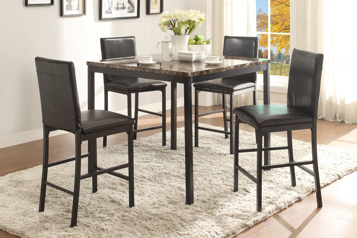 Tempe Brown/Black Counter Chair, Set of 4 by Homelegance at Eve Furniture
