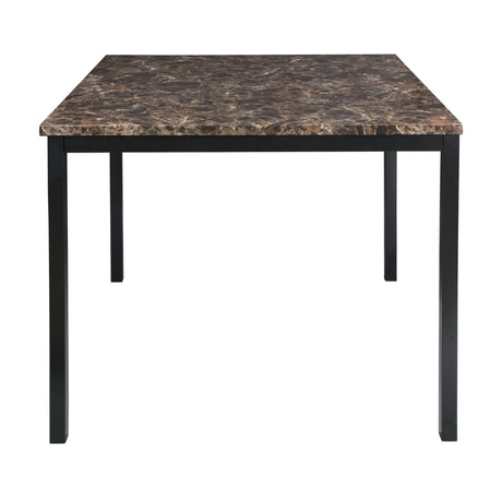Tempe Brown/Black Marble-Top Counter Height Set by Homelegance at Eve Furniture
