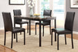 Tempe Brown/Black Marble-Top Dining Set by Homelegance at Eve Furniture