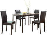 Tempe Brown/Black Side Chair, Set of 2 by Homelegance at Eve Furniture