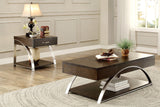 Tioga Espresso/Chrome Lift Top Cocktail Table by Homelegance at Eve Furniture