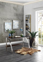 Tioga Espresso/Chrome Writing Desk by Homelegance at Eve Furniture