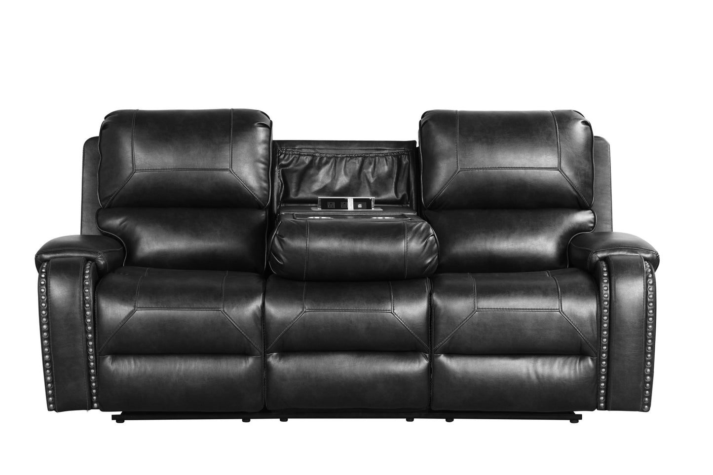 Titan Black Oversized 3-Piece Reclining Living Room Set