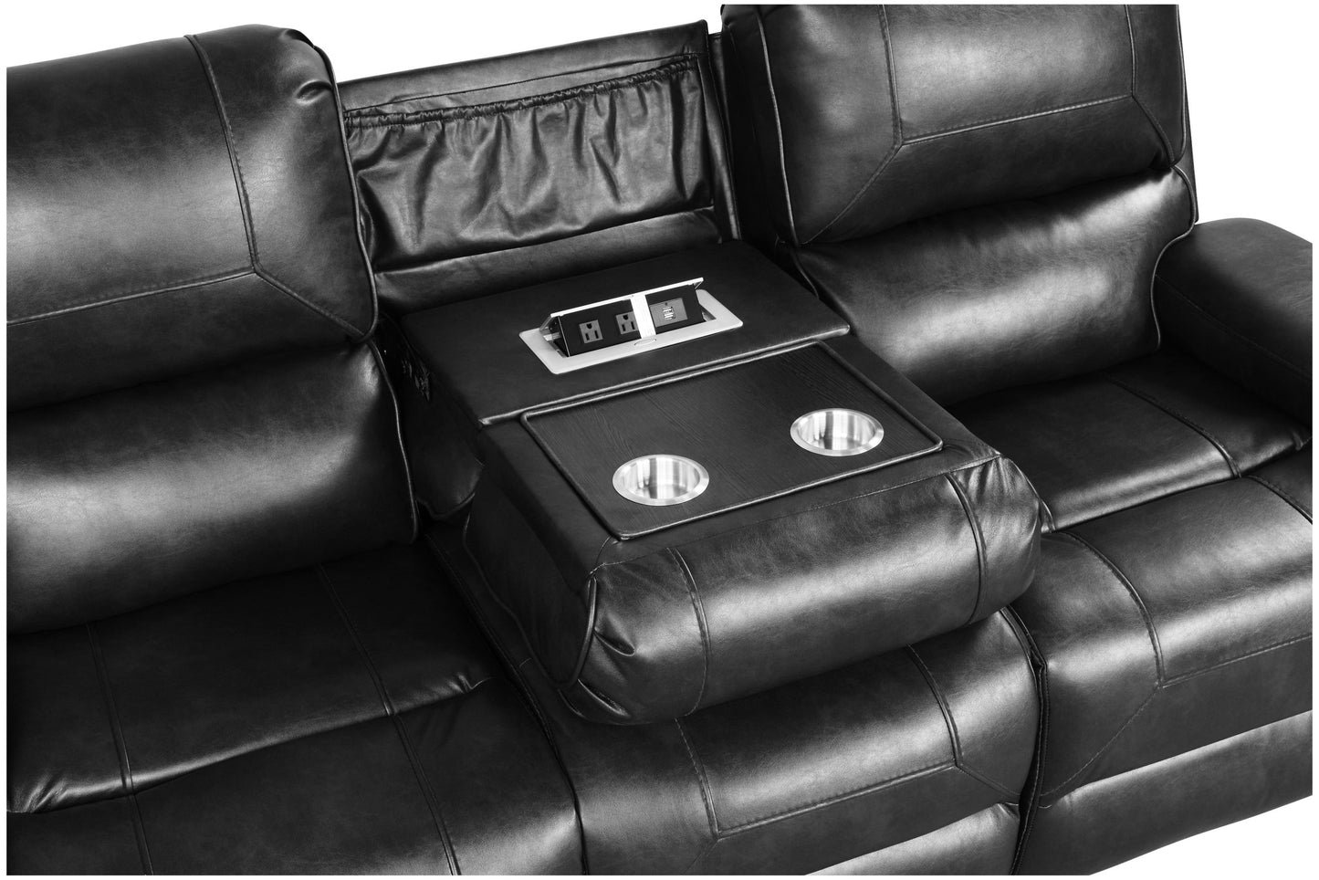 Titan Black Oversized 3-Piece Reclining Living Room Set