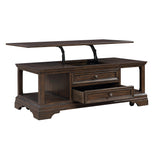 Tobias Espresso Lift Top Cocktail Table by Homelegance at Eve Furniture
