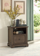 Toulon Dark Oak File Cabinet by Homelegance at Eve Furniture