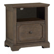 Toulon Dark Oak File Cabinet by Homelegance at Eve Furniture
