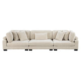 Traverse Beige Corduroy 3-Piece Sofa by Homelegance at Eve Furniture