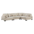 Traverse Beige Corduroy 4-Piece Modular Sectional by Homelegance at Eve Furniture