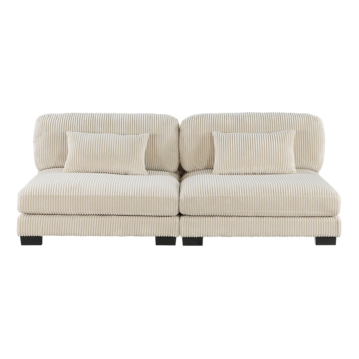 Traverse Beige Corduroy 6-Piece Modular Sectional with Ottoman by Homelegance at Eve Furniture