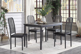 Tripp Gray Metal Dining Table by Homelegance at Eve Furniture