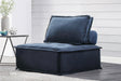 Ulrich Blue Modular Chair with Removable Bolster by Homelegance at Eve Furniture