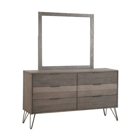 Urbanite Gray Mirror (Mirror Only) by Homelegance at Eve Furniture