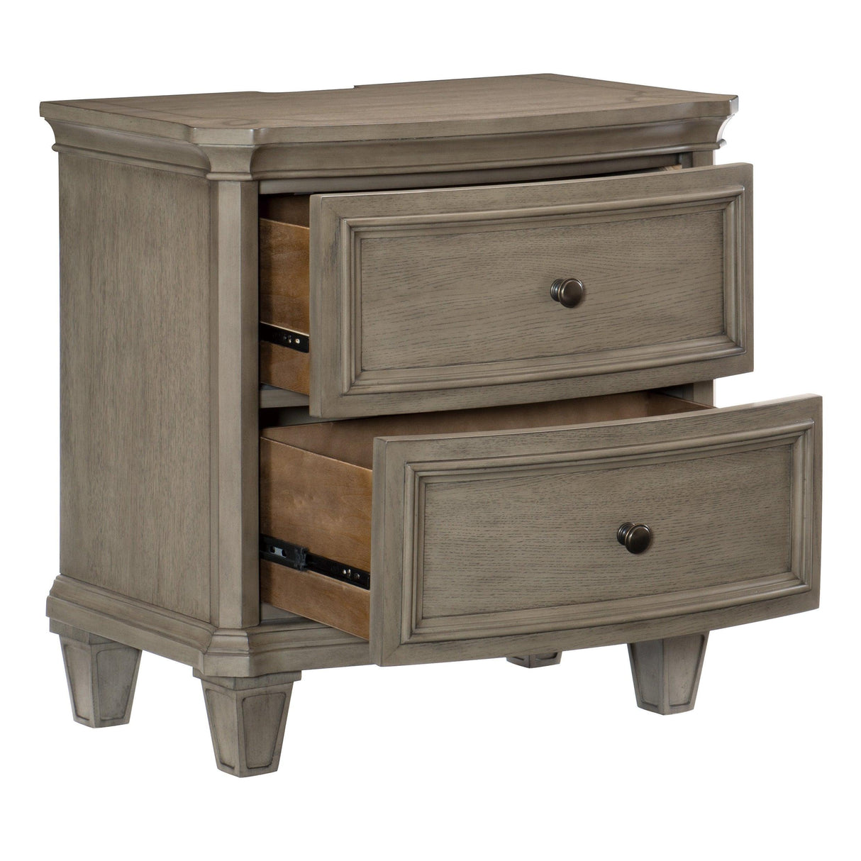 Vermillion Gray Cashmere Nightstand by Homelegance at Eve Furniture