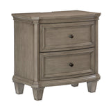 Vermillion Gray Cashmere Nightstand by Homelegance at Eve Furniture