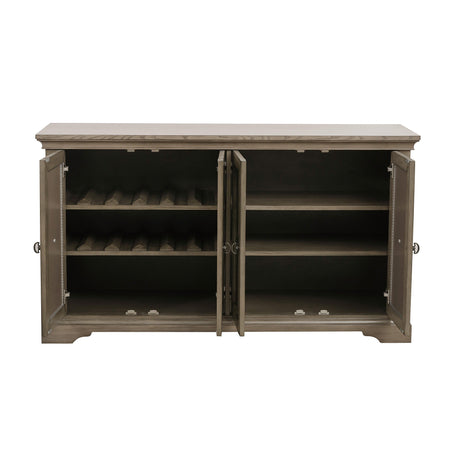 Vermillion Gray Cashmere Server by Homelegance at Eve Furniture